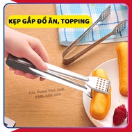 Food tongs, ice tongs, barbeque tongs, shiny stainless steel, all sizes 22-27cm
