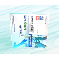 Nitrile Gloves - Disposable Sureguard 100Pcs