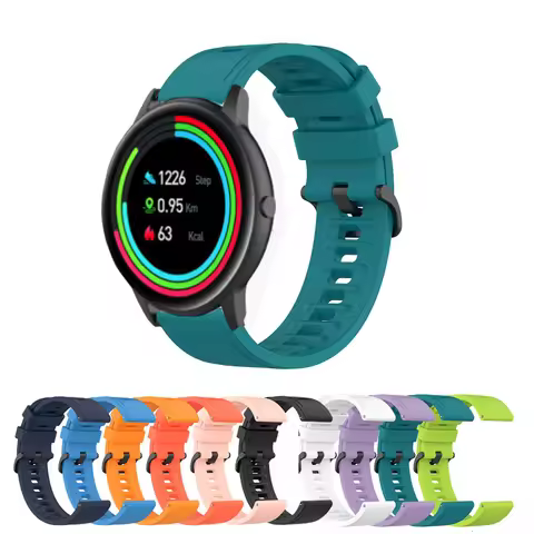 22mm Silicone Watchband For IMILAB KW66 Smart Watch Accessories Soft Sport Strap For YAMAY SW022/Hay