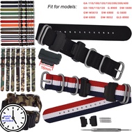 Camouflage Nylon Watch Strap for Casio G-Shock GA-110 400 GD100 G8900 DW5600 9052 GW-69000 Band Wris
