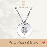 Vanilla Jewel จี้ พร้อม สร้อยคอ เงินแท้925 Four Leaf Clover รุ่น Protection Collection จี้ ความหมายด