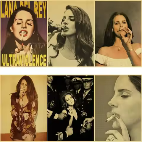 Lizzy Grant Lana Del Rey Posters Retro Prints Music Album Poster Vintage Home Room Decor Aesthetic A