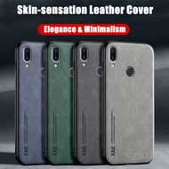 For Huawei P smart 2019 POT-LX1 LX1AF LX2J LX1RUA LX3 LX1A Skin-sensation Elegance Retro Genuine Lea
