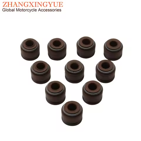 10pc Filly50 Agility50 Valve Oil Seal For Kymco Agility B&W Grand Dink G-Dink 125i 125 150 200 250 3