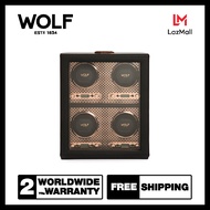 กล่องหมุน กล่องนาฬิกา WOLF1834 รุ่น Axis 4 Piece Winder (Copper)