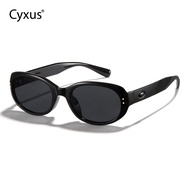 Cyxus Vintage Oval Sunglasses Women Or Men Uv400 Protection Mirrored Women Sunglasses Narrow Frame N