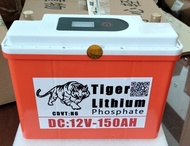 Bình Pin Lithium 150Ah chống nước - 150Ah Tiger - Chống nước hoàn toàn - Mẫu mới màu cam 2024