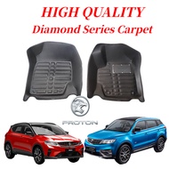 Proton x50 &amp; x70 5D Carpet Diamond Series Car Floor Mat / Anti-Slip Water Proof