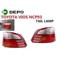 TOYOTA VIOS 09 NCP93 2017-2013 TAIL LAMP BRAND:DEPO