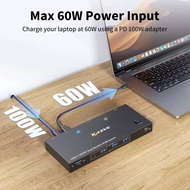 NEW KVM Switch 2 Monitors 2 Computers USB C HDMI DP,KVM Switch Dual Monitor for Laptop & Desktop,USB