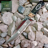 Columbia A15 JinLand Company ใบเงา 7 นิ้ว ด้ามเรซินสีดำ-น้ำตาล บังคมเงา ด้ามจับทำร่องนิ้ว มีดเดินป่า