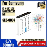 SLB-0837 Battery 3.7V 830mAh Rechargeable Batteries and Charger for Samsung I5 I6 L73 L50 L60 NV3 L7