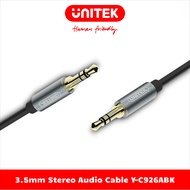 UNITEK 1m 1 To 1 / 3.5mm To 3.5mm Speaker Cable Y-C926ABK