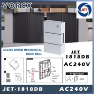 JET-1818DB AC240V Wired Mechanical Doorbell