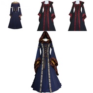 Women's Vintage Wedding Dress Gothic Hooded Victorian Renaissance Dress