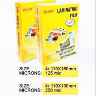 QUAFF 4R LAMINATING FILM 110*160mm