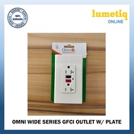 OMNI Wide Series GFCI Outlet Set