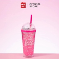 Ly Cốc Nhựa Có ống hút MINISO Barbie Collection (600mL) Miniso X Barbie Bình uống nước bằng nhựa khô