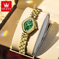 OLEVS 5666 Designer Luxury Diamond Stainless Steel Waterproof Luminous Lady Woman Quartz