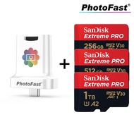 PhotoFast PhotoCube Type-C for iOS &amp; Android OTG USB Data Cloning Thumbdrive with SanDisk Extreme PRO microSD 512GB 1TB