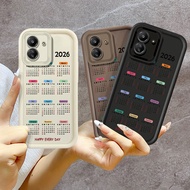 Simple Fashion 2026 Calendar Phone Casing For Redmi 10 10a 10c 10x 11a 12 12c 13c A3 A1 A2 Plus / Po