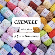 Chenille udon yarn 3.5mm thickness crochet knitting yarn