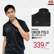 WARRIX รุ่น UNION เสื้อโปโลวอริกซ์สีล้วน เสื้อคอปก Polo (WA-231PLACL33) สีพีช/ม่วง/ขาว/แดง/ดำ/กรมท่า