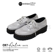 PUTIH Aulia CR7 White - Women's White 3-Hole Loafers Loafers Loafers Boots