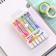 Chosch-6pcs Sugar Pastel Color Gel stick solid highlighter no.8100