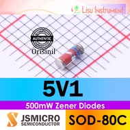 Zener ZMM5V1 500mW 0.5W 5.1V 5V1 LL34 SOD80C JSMicro Semiconductor ORIGINAL