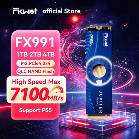 Fikwot FX991 FX910 M.2 SSD PCIe4.0x4 7100MB/s 1TB 2TB 4TB 3D QLC NAND Internal Solid State Drive for