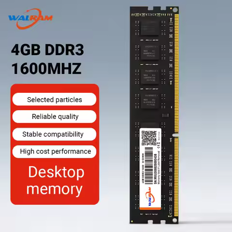 Walram DDR3 1600MHz Memoria Ram DDR3 8GB Ram DDR 3 4GB 1600 MHz 1.5V PC3 CL11 240Pin Udimm Internal 