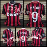 RETRO MilLaNn_ Home Jersey 2008 2009/ + Print Nameset INZAGHI 9 RONALDO 80/ Custom/ as you like OFFI