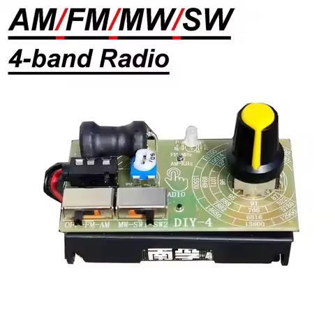 AM FM MW SW 4-Band Headphone Radio Medium Wave Short Wave Fm Radio Module Frequency Modulation Anten