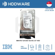 IBM 8TB 7.2K SAS 12G 4Kn 3.5" HDD // 00WK855 // 00WK865 // 00Y5909