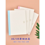 A6 Handbook Inner Core A6 Handbook Inner Page Square Blank Dot Matrix Replacement Notebook Core Stud