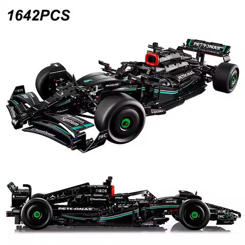 1642PCS Technical AMG F1 W14 E Performance Speed Car Building Blocks Construction Bricks Toys Gift F
