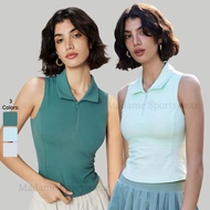 MSW – Joelle POLO Tanktop (with bra cup) – Women's Sports bra Yoga Pilates Padel Outfit