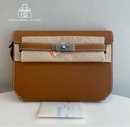 Sold🌈Hermes🌟Kelly Depeches 25🧡金棕銀扣🧡Full Set🌟全套有單🌟99新🌟Epsom皮🌟Depeches25🌟Kellydepeches🌟kelly🌟閑置品🌟愛馬仕🌟