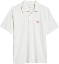 Men's White Love RB Soft Cotton Short Sleeve Polo T-Shirt