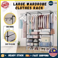 𝐑𝐞𝐚𝐝𝐲 𝐒𝐭𝐨𝐜𝐤🔥 Large Clothes Rack Rak Baju Almari Pakaian Rak Pakaian Murah Penyidai Baju Ampaian Baju Tempat Sangkut Baju