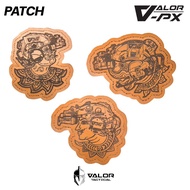 VALOR PX - ซีรีส์ รามเกียรติ์ Tactical แผ่นแพทช์ หนังแท้ Leather Patch แพทช์ตีนตุ๊กแก ติดกระเป๋า ติดเสื้อ หมวก
