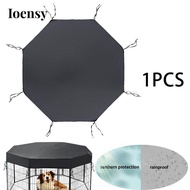 [Ioensy] Dog Playpen Cover, Waterproof, Dog Cage Cover, Sun Protection, Rain Cover, Foldable Upper D