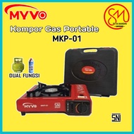 MYVO KOMPOR GAS PORTABLE MKP-01 2IN1 MKP01 MURAH 1 TUNGKU