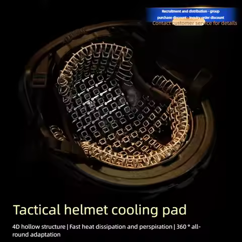 Tactical Helmet Universal Cooling Pad Breathable Ventilated Liner 3D Detachable PE Trimmable Inner L