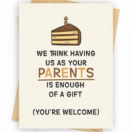 Corneliali 1pc Gifts Son Funny Happy Birthday Card For Son Daughter Gift From Mom Dad 16th 18th 21st