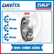 Genuine SKF bearings 6311, 6311/C3, 6311-2Z, 6311-2Z/C3, 6311-2RS1, 6311-2RS1/C3