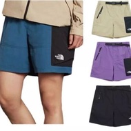 韓國預訂 3色選 the north face 拼色口袋 户外機能 刺繡logo 短褲
