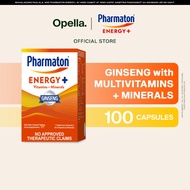 Pharmaton Energy+ Ginseng G115 Vitamins, Minerals, Boosts Energy Stamina 100 Tablets