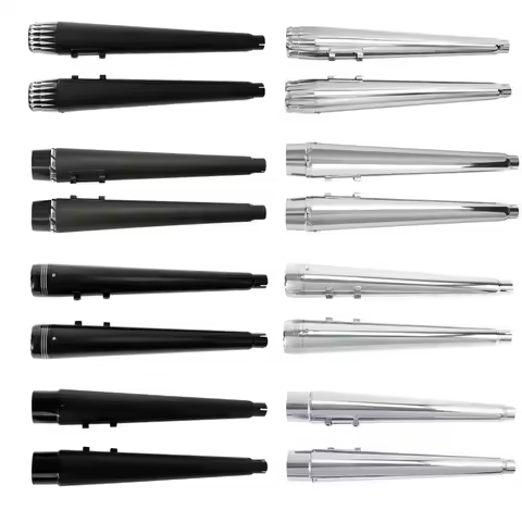 Motorcycle 4" Megaphone Slip-On Mufflers Exhaust For Harley Touring Road King Road Glide 1995-2016 2